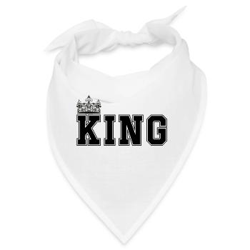 king - Bandana - Weiß - Vorne