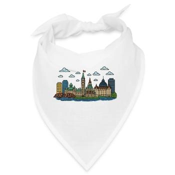 ottawa city kanada - Bandana - Weiß - Vorne