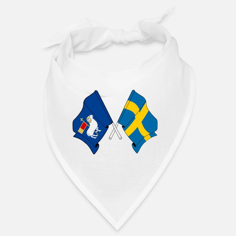 Gotland & Schweden – Ein stolzes Design - Bandana - Weiß