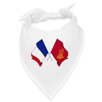 Languedoc-Roussillon & Frankreich – Eine Identität - Bandana - Weiß - Vorne