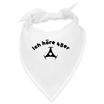 Schallplatte Single LP 45 Langspielplatte Retro - Bandana - Weiß - Vorne