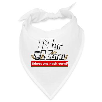 Korn Typo Kontrastlook - Bandana - Weiß - Vorne