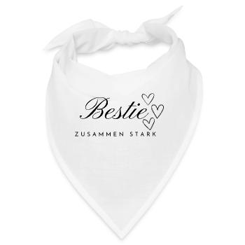 Bestie Herz - Bandana - Weiß - Vorne