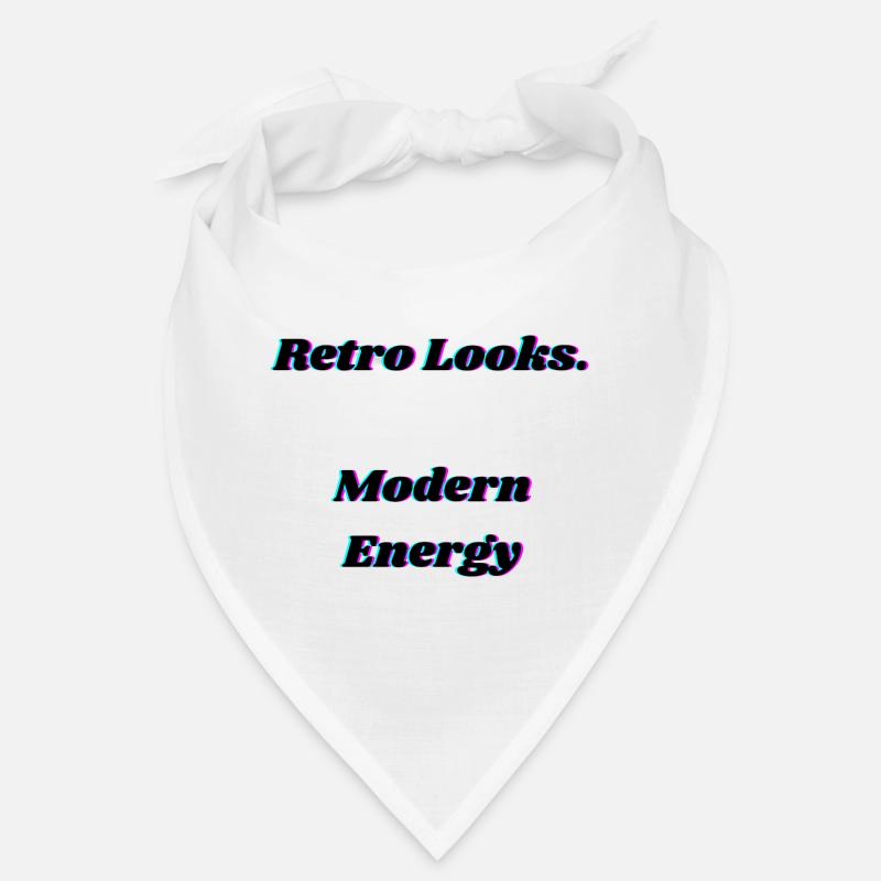 Conception de typographie rétro néon glitch Bandana