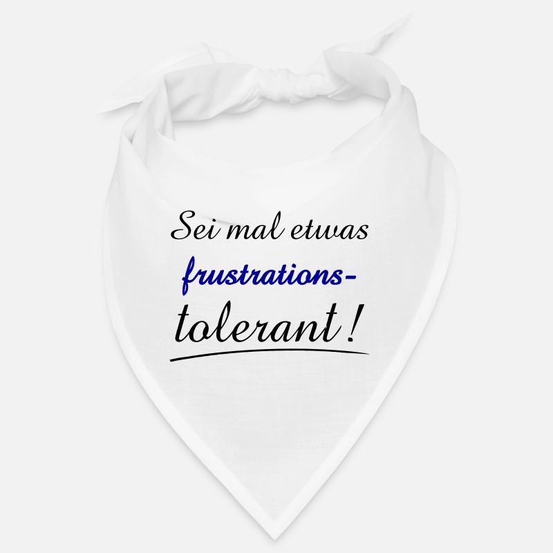 Expression de la frustration face à la typographie audacieuse Bandana