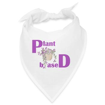 Plant Based – Pinkes Design Topfpflanze - Bandana - Weiß - Vorne