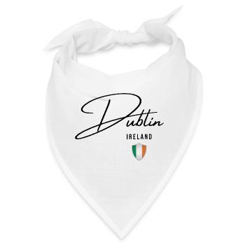 Elegantes Design Dublin, ich liebe Dublin - Bandana - Weiß - Vorne