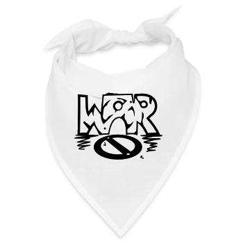 WAR / (No) war - Bandana - Weiß - Vorne