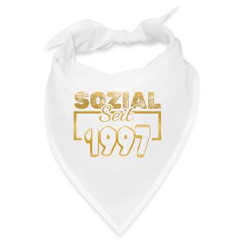 Sozial 1997 - Bandana - Weiß - Vorne