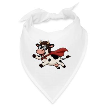 Superkuh mit Cape - Bandana - Weiß - Vorne