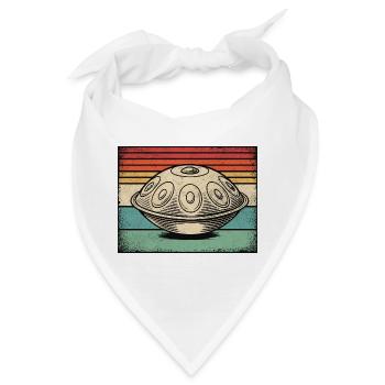 Handpan Hang Drum Retro - Bandana - Weiß - Vorne