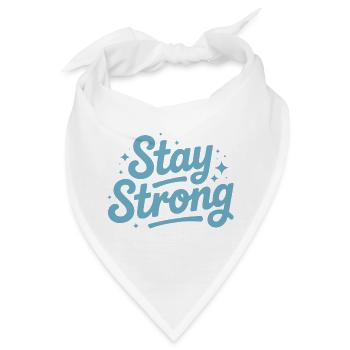 Stay Strong Drehbuch mit Stars - Bandana - Weiß - Vorne