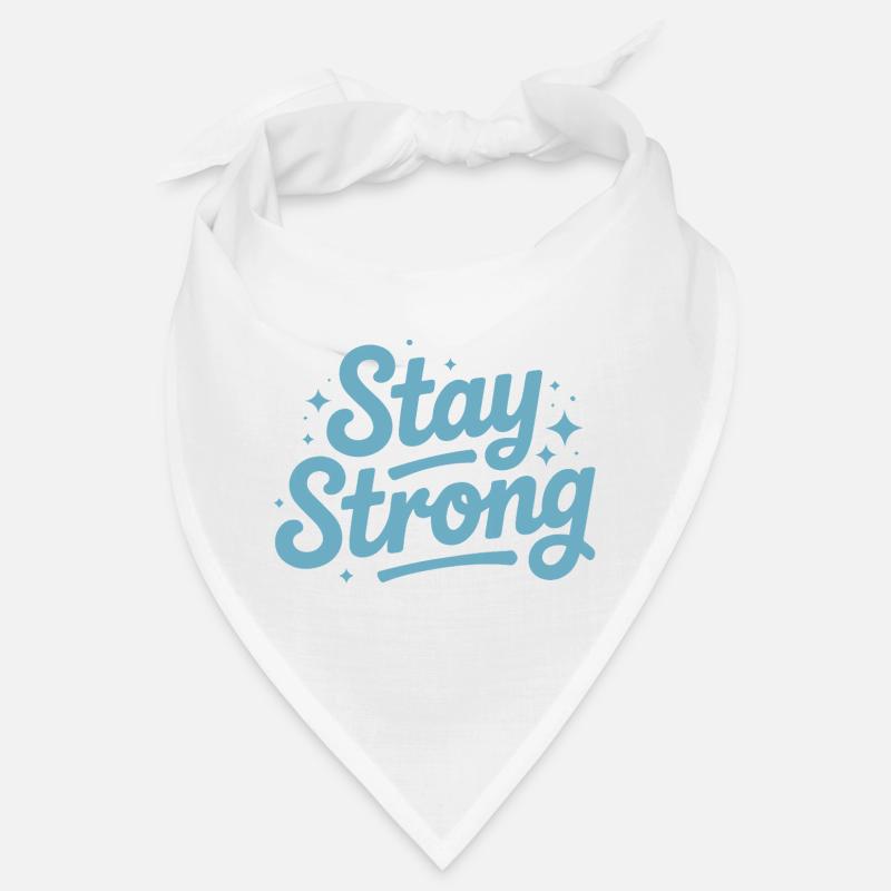 Stay Strong Script with Stars Bandana