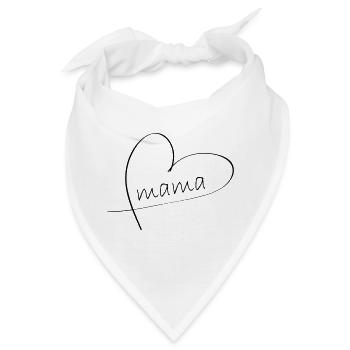 Mama - Bandana - Weiß - Vorne