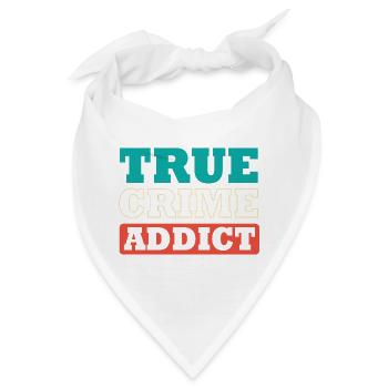Krimi True Crime - Bandana - Weiß - Vorne