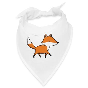 kleines Fuchskind - Bandana - Weiß - Vorne