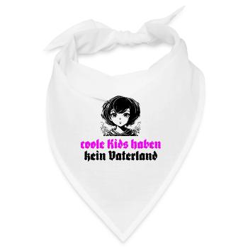 coole Kids haben kein Vaterland - Bandana - Weiß - Vorne