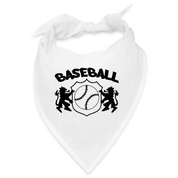 Baseball Logo - Bandana - Weiß - Vorne