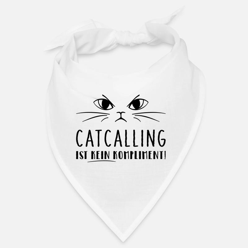 Catcalling is not a compliment! - Bandana - white