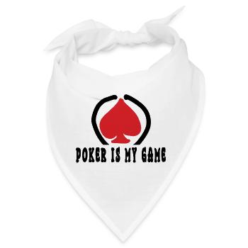 Ace of Spades Poker Spielkarten Kostüm - Bandana - Weiß - Vorne