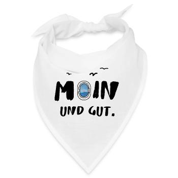 moin und gut - Bandana - Weiß - Vorne