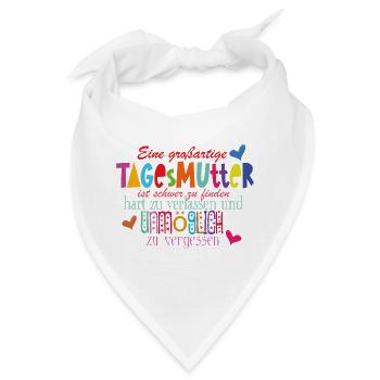 Tagesmutter - Bandana - Weiß - Vorne