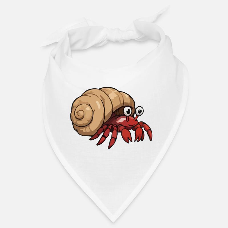 Cartoon crab with conch shell Bandana