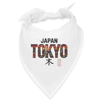  Japan Tokyo Skyline Für Japan Fans Und Tokyo - Bandana - Weiß - Vorne