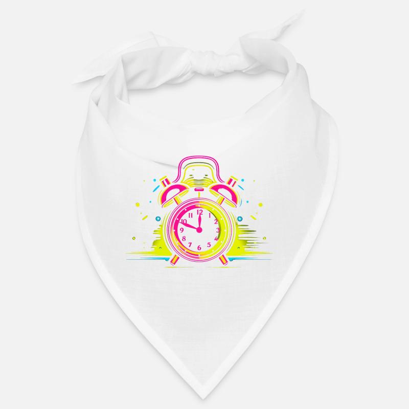 Alarm Clock Synthwave Bandana