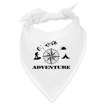 Adventure - Bandana - Weiß - Vorne