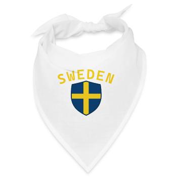 Schweden, Schweden, Schweden, Schweden - Bandana - Weiß - Vorne