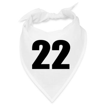 22 - Bandana - Weiß - Vorne