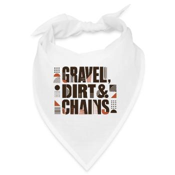 Gravel Dirt Chains - Bandana - Weiß - Vorne