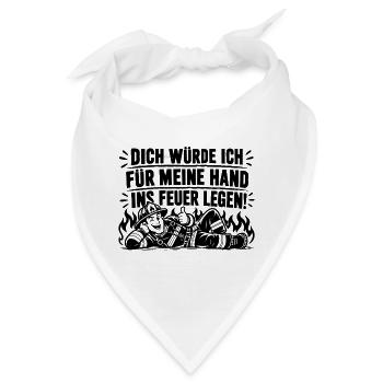 Schwarzer Humor Dich würde ich für meine Hand... - Bandana - Weiß - Vorne