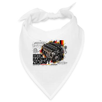Kraftmotor German Power Engine - Bandana - Weiß - Vorne