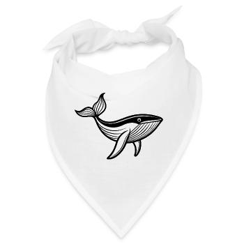 Buckelwal - Bandana - Weiß - Vorne