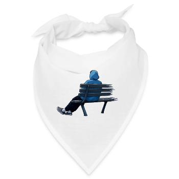 Chill deine Base. - Bandana - Weiß - Vorne