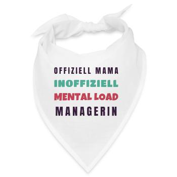 Offiziell Mama inoffiziell Mental Load - Bandana - Weiß - Vorne