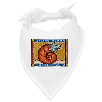 Testudo: Die mittelalterliche Schnecke... Wahrscheinlich - Bandana - Weiß - Vorne