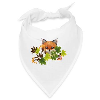 Herbst - Bandana - Weiß - Vorne