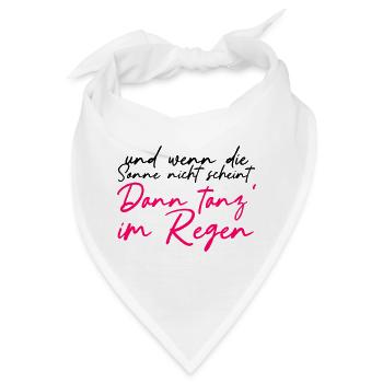 Tanz im Regen Neon Schriftzug - Bandana - Weiß - Vorne