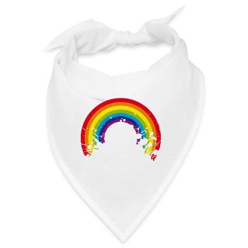 rainbow regenbogen - Bandana - Weiß - Vorne