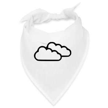 Wolken - Bandana - Weiß - Vorne