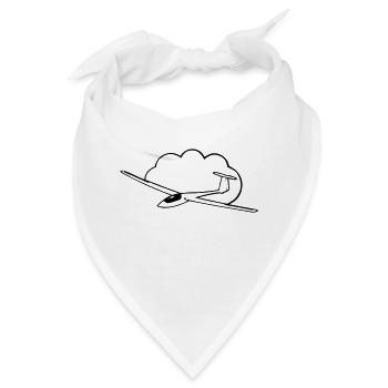 Segelflugzeug - Bandana - Weiß - Vorne