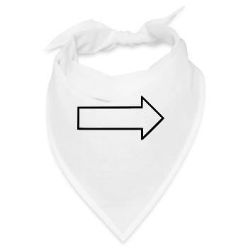 Pfeil - Bandana - Weiß - Vorne