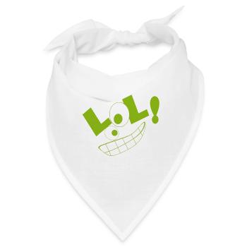 LOL! grün - Bandana - Weiß - Vorne