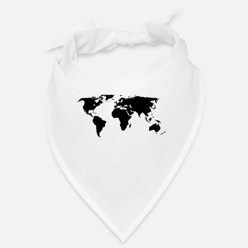 world map Bandana