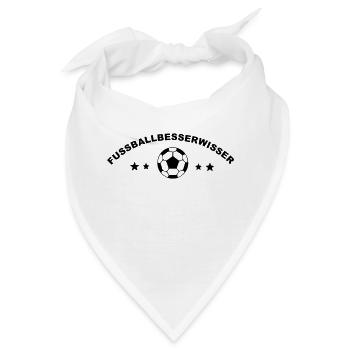 Fussballbesserwisser - Bandana - Weiß - Vorne
