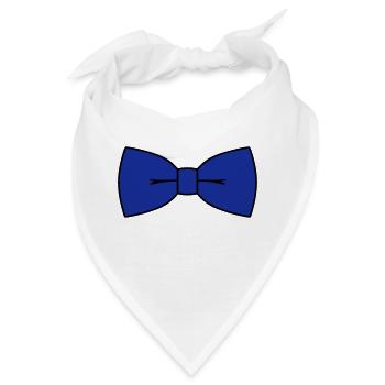 Fliege - Bandana - Weiß - Vorne