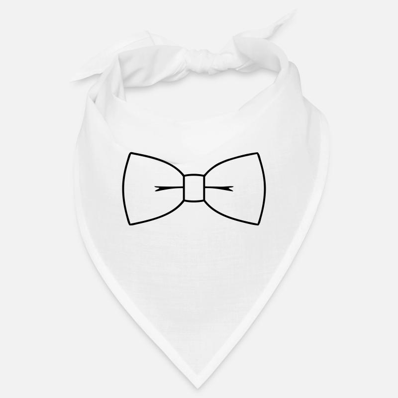 Fliege - Bandana - Weiß